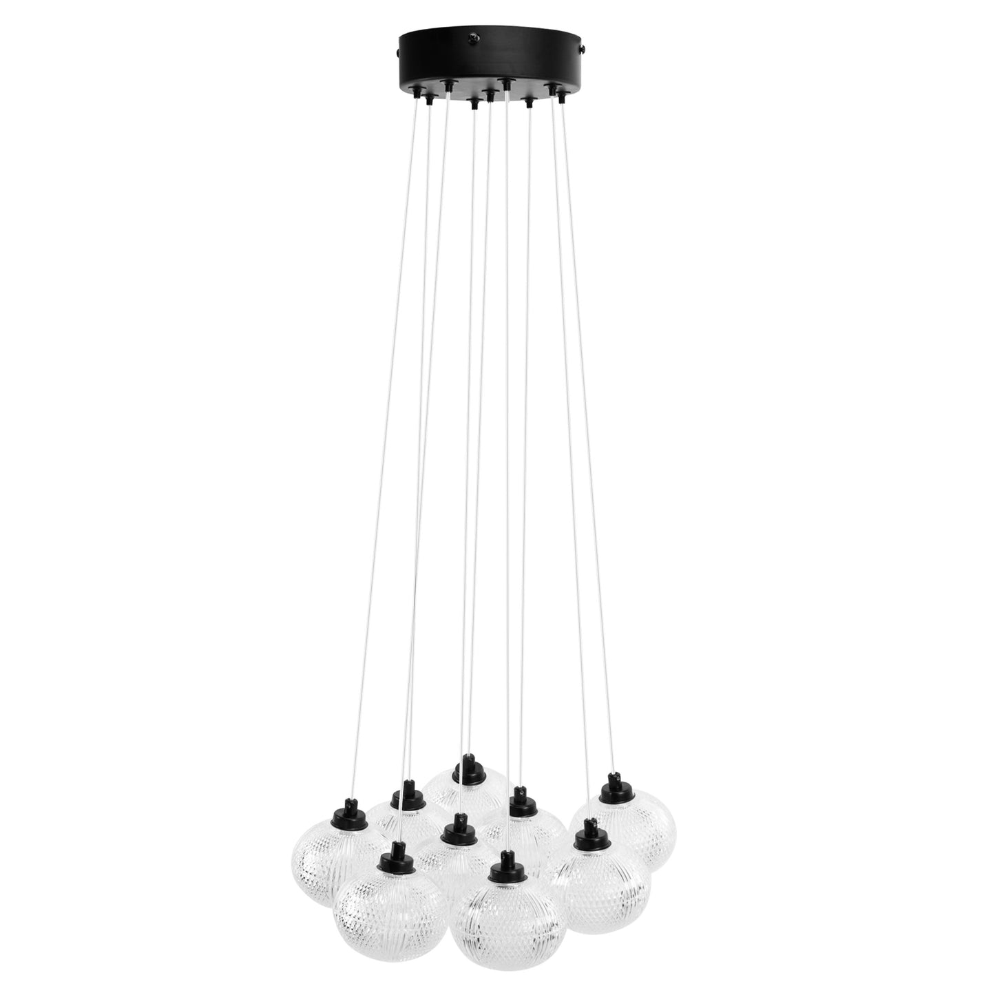 Lampă Suspendată Ms022-9cp Black  2