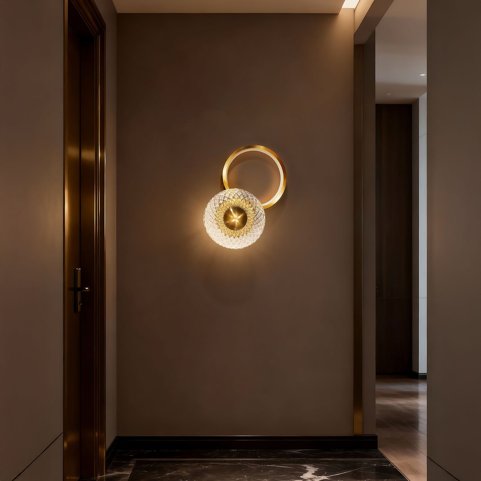 Aplică De Perete Led Lhj071-w Brush Gold  6