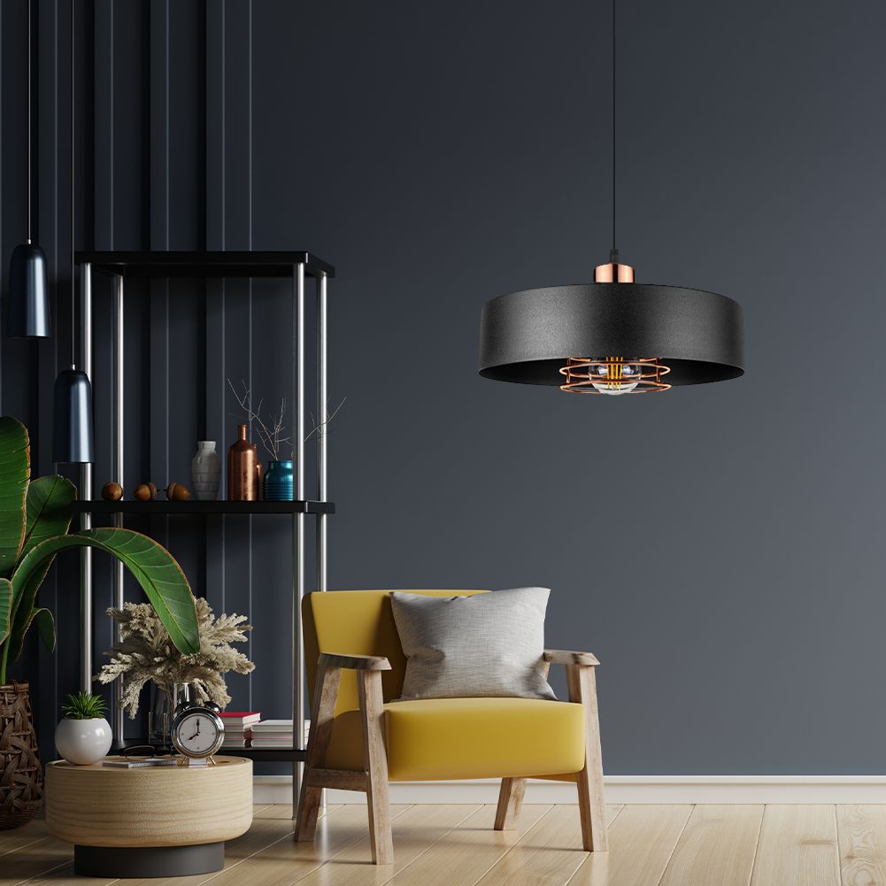 Lampă suspendată APP1246-1CP Black/Rose gold  3