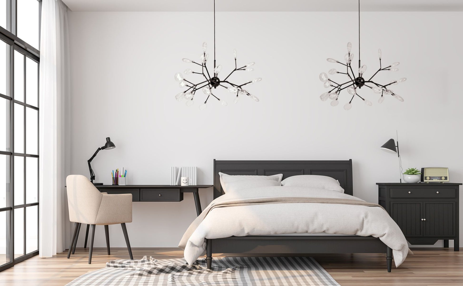 Lampa Black White APP590-CP  5