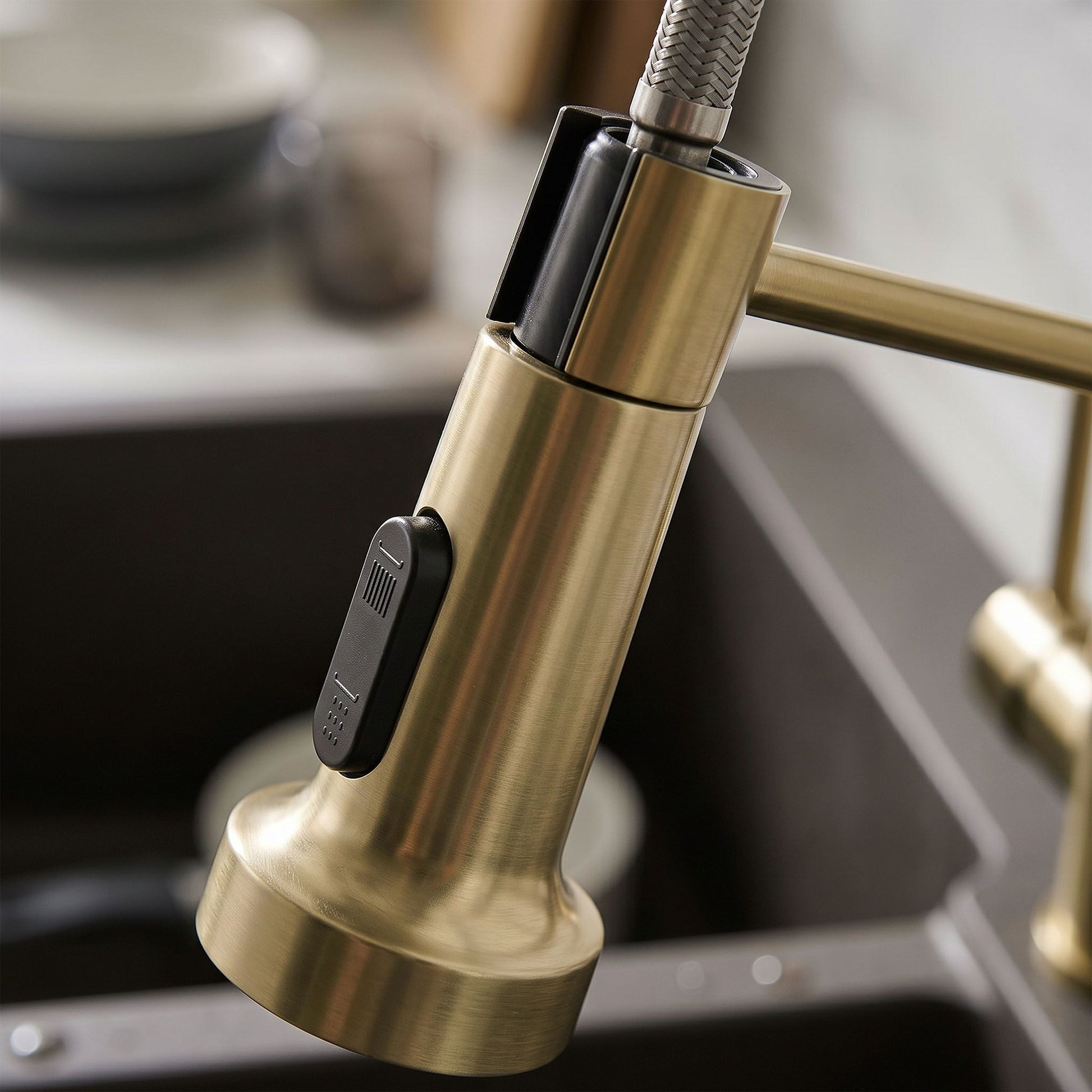 Cap Cu Aerator Pentru Baterie De Bucătărie REA Colin Brush Gold 5