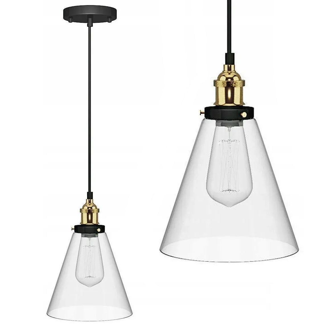 Lampa De Tavan Suspendabila Din Sticla Verto A Transparent APP042-1CP  1