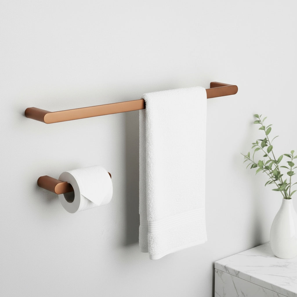 Set Accesorii Pentru Baie Mati Brush Copper 4 Piese  3