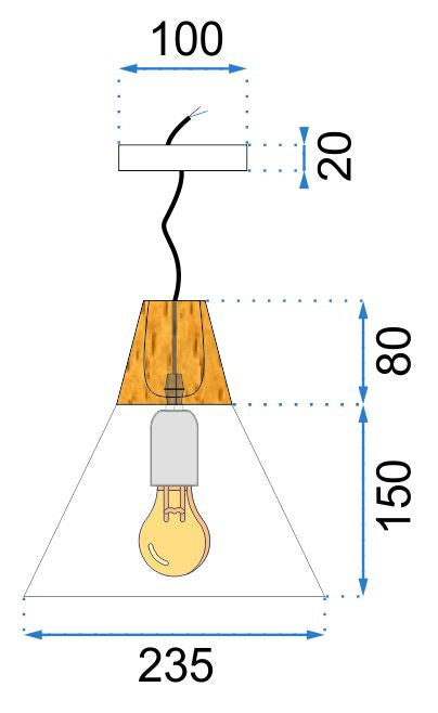 Lampa DE TAVAN SCANDIC C alb  15