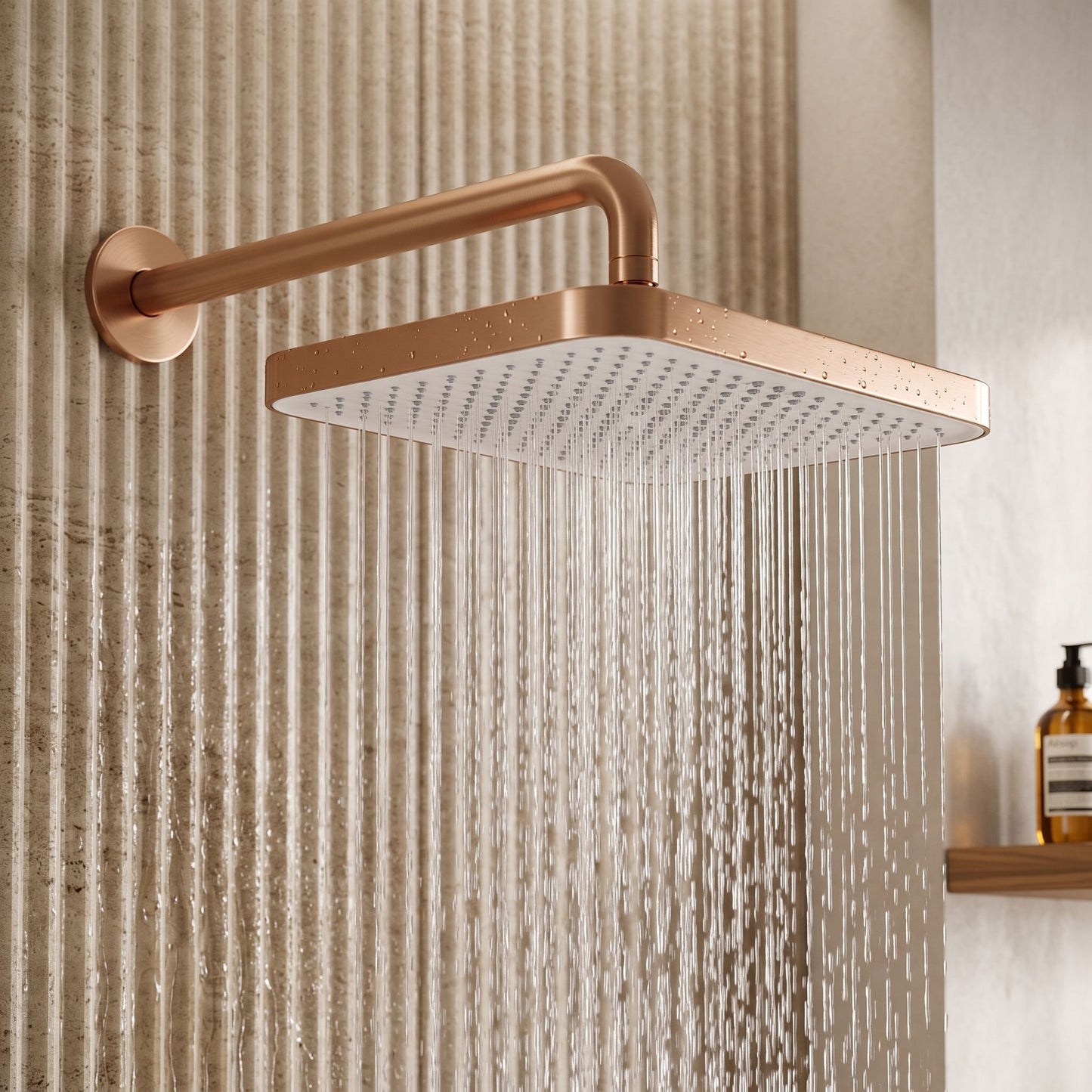Pălărie De Duș Dreptunghiulară REA JS-032 Brushed Copper 10
