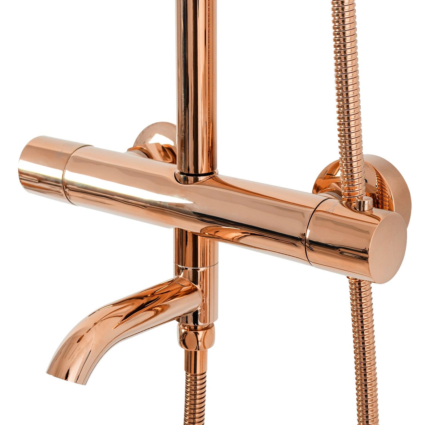 Coloana de dus cu termostat REA Lungo Rose Gold  2