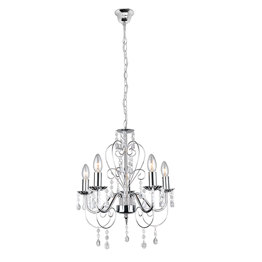 Lampă Suspendată Ebt008-5cp Chrome  1