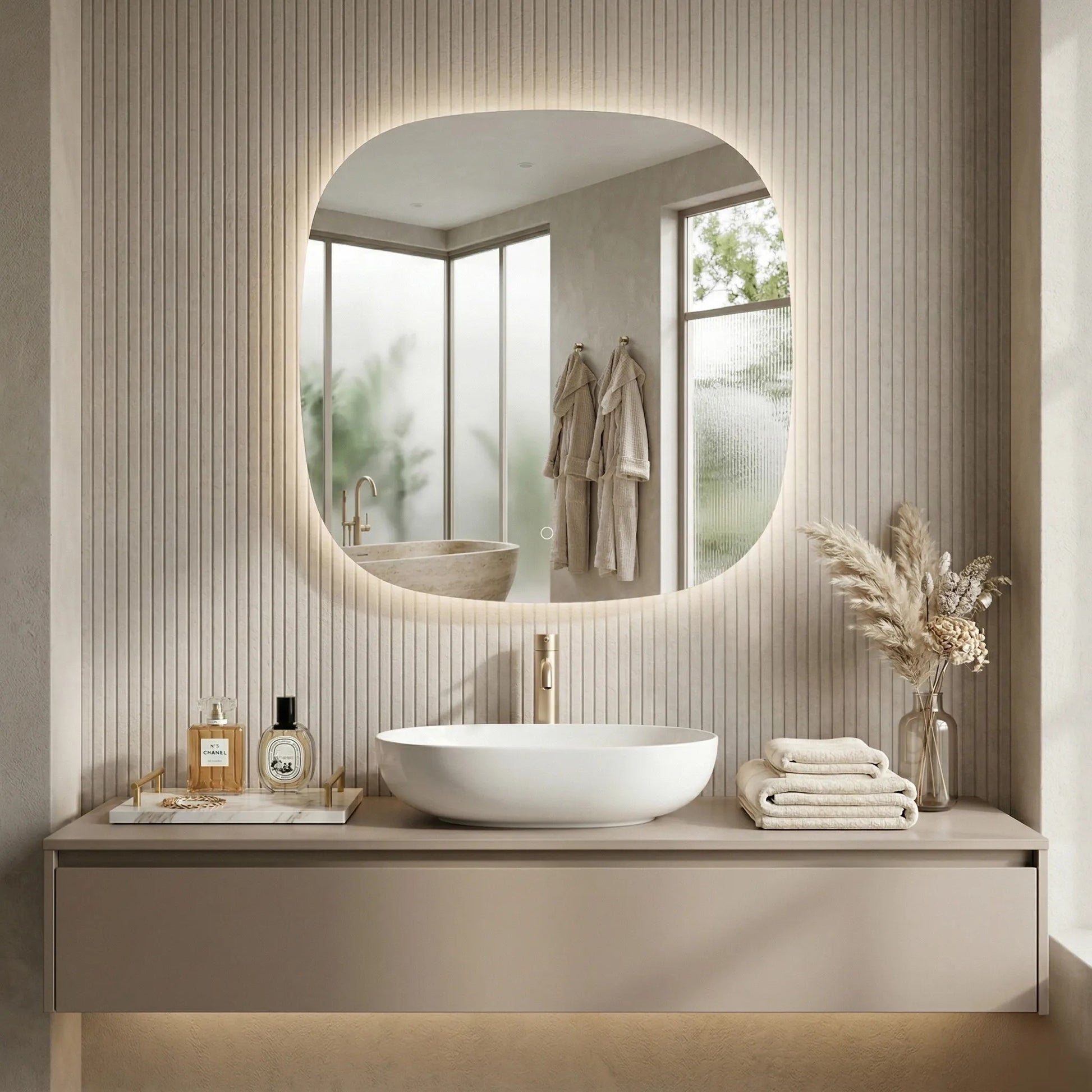 Oglindă LED 70x70cm TOP  8