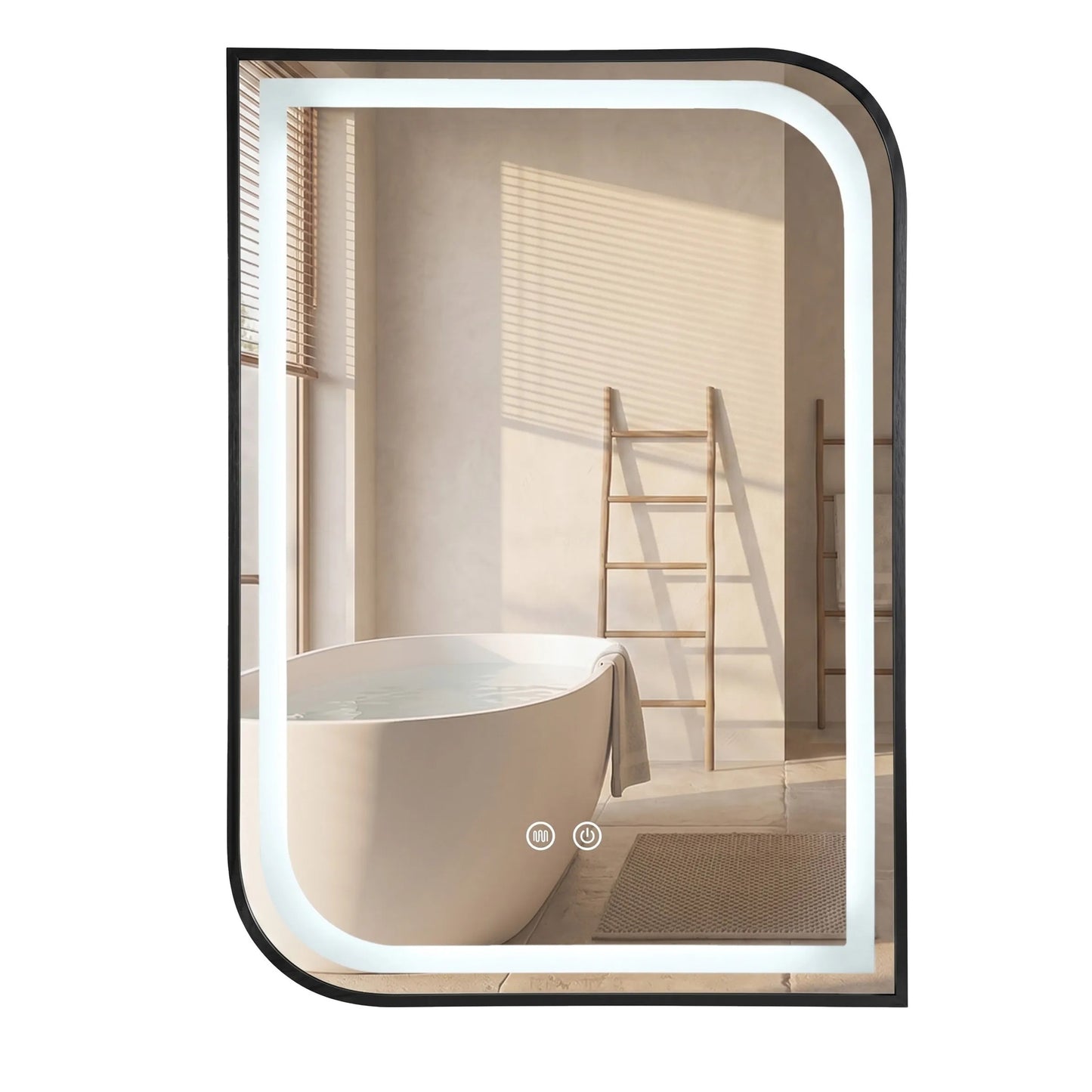 Oglindă LED ZONE 80X60 BLACK  8