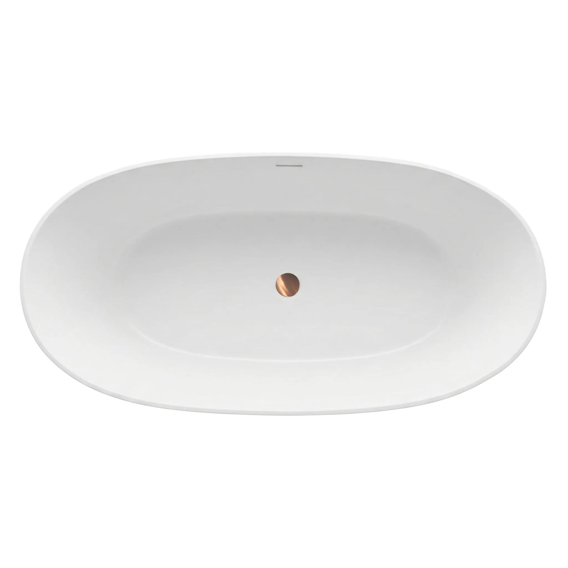 Cadă acrilică freestanding ROMA 170 Capac dop aur periat 8