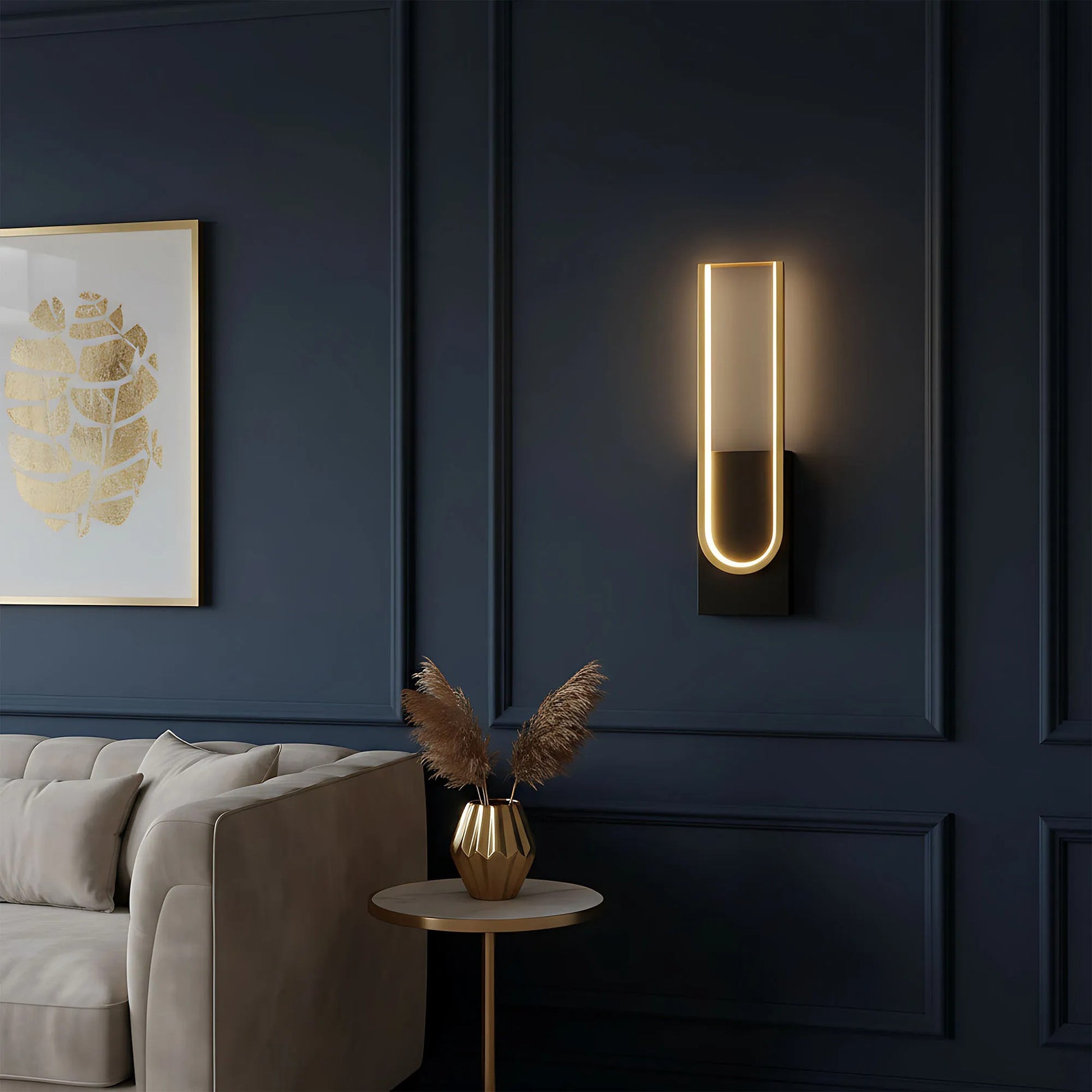 Lampa de perete LED APP1782-W Brush Gold/Black  8