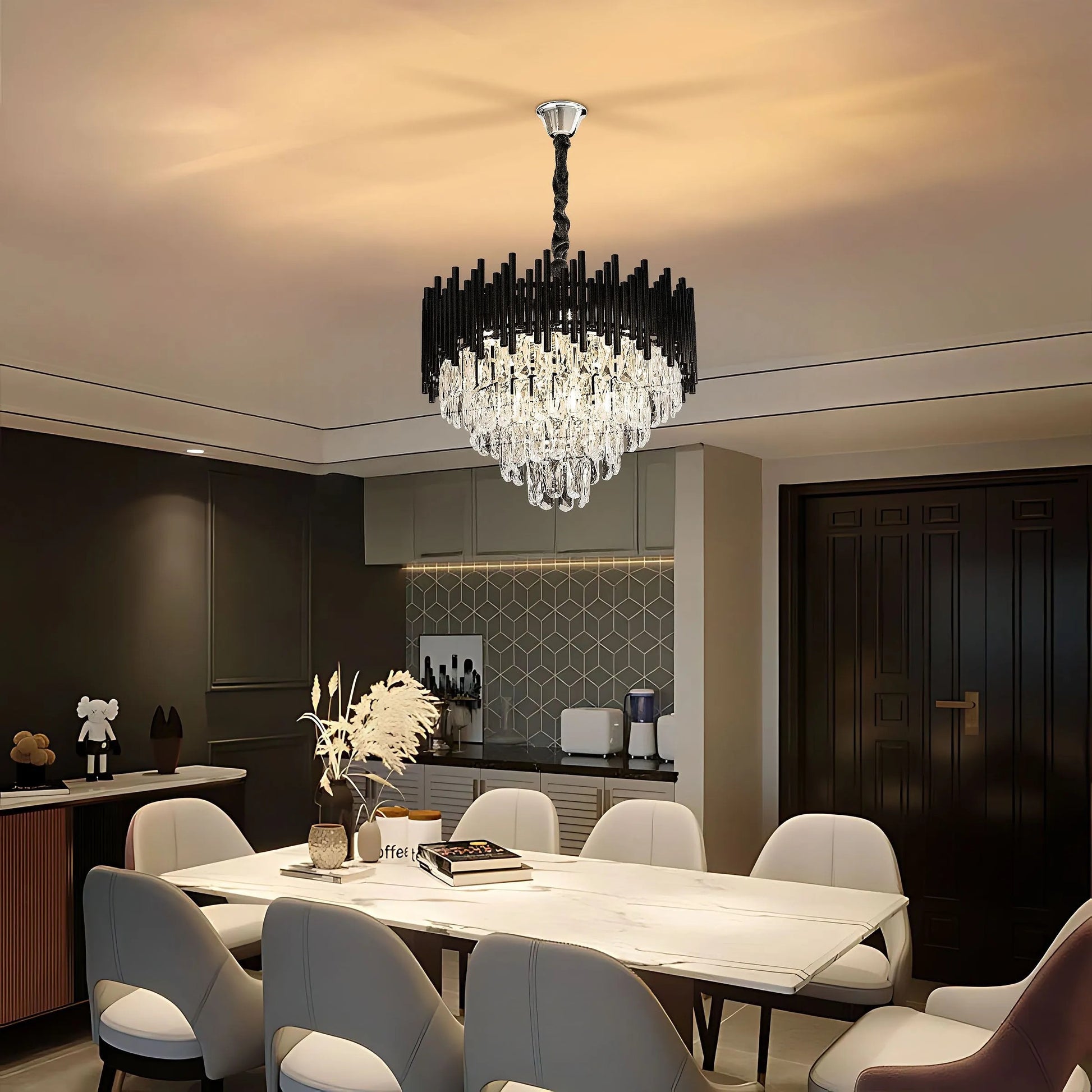 Lampă suspendată Cristal G063-CP 50cm BLACK  8