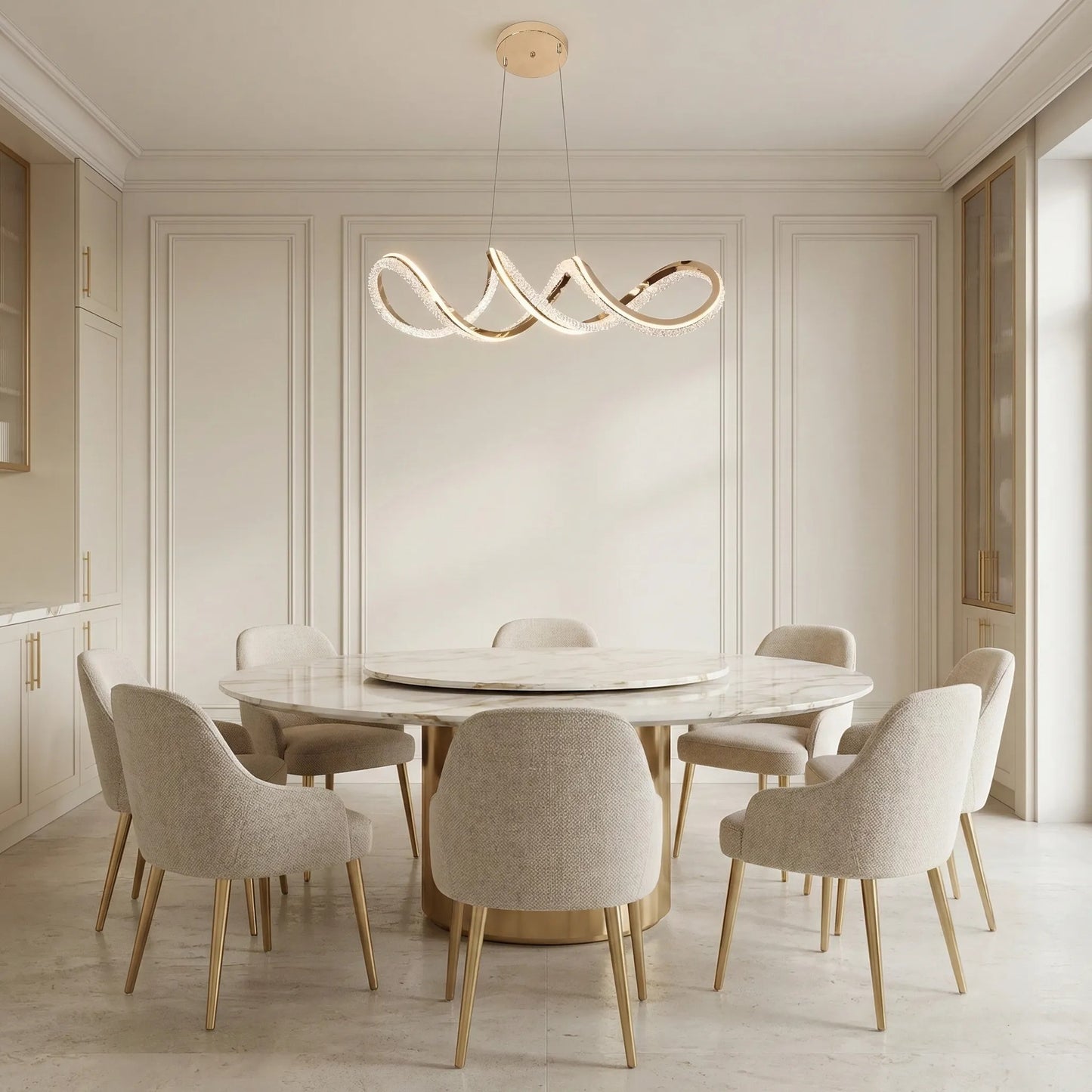 LAMPĂ SUSPENDATĂ DE TAVAN G154-CP GOLD  8