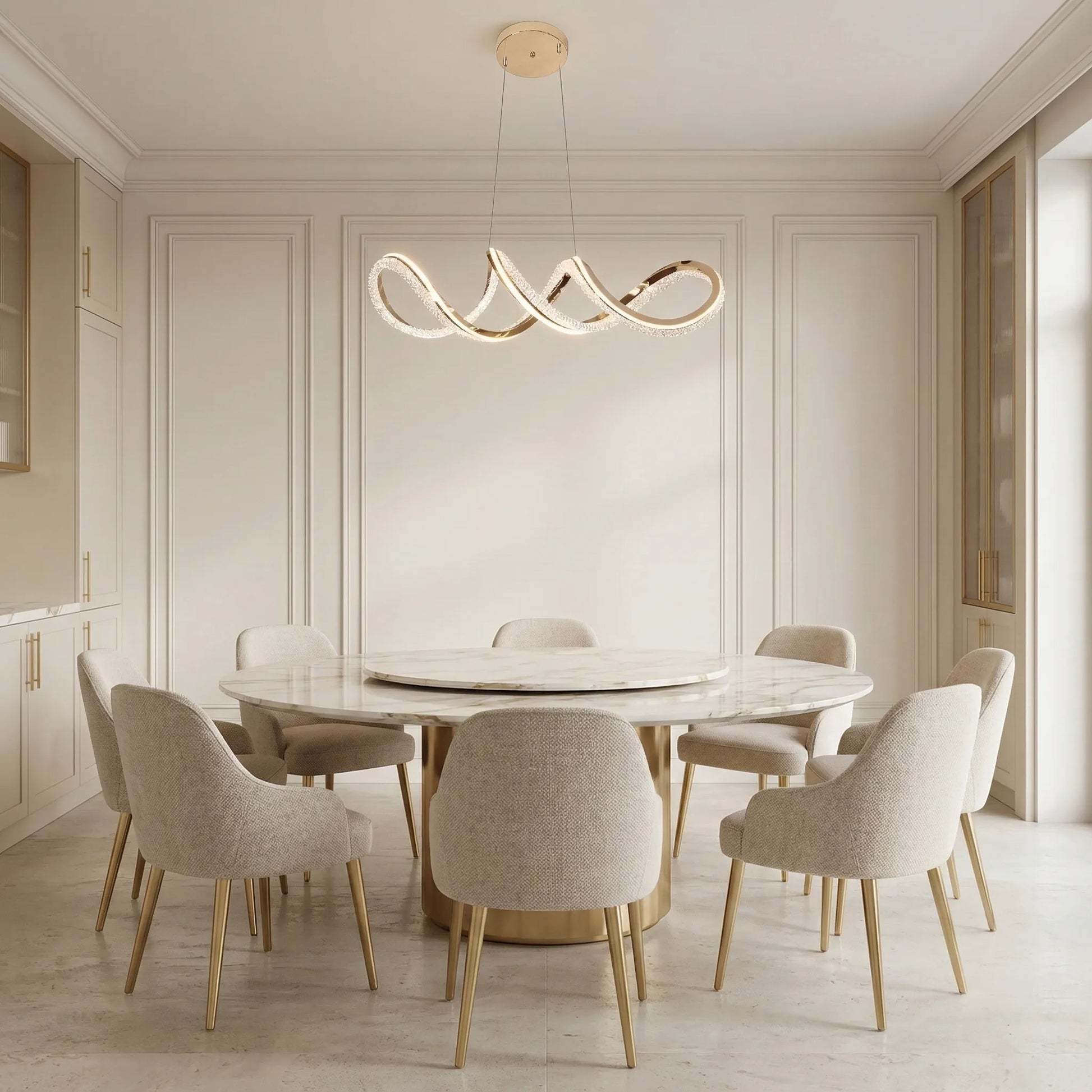 LAMPĂ SUSPENDATĂ DE TAVAN G154-CP GOLD  8