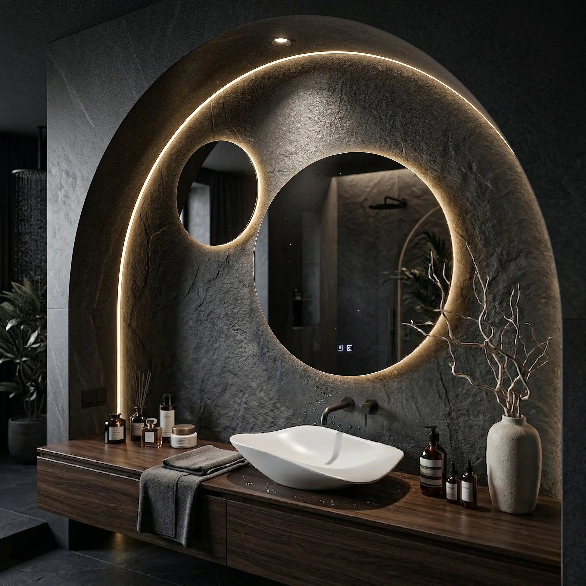 Oglindă LED R-9045 90cm + 45cm  8