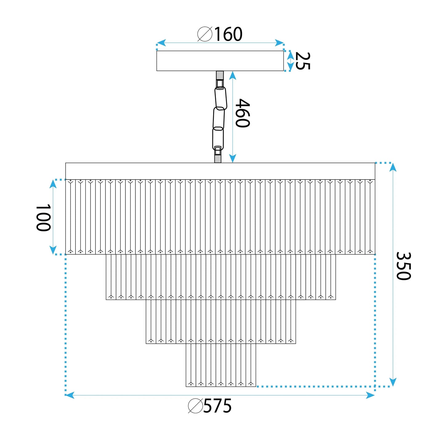 Lampa APP1534-8CPR Chrome  8