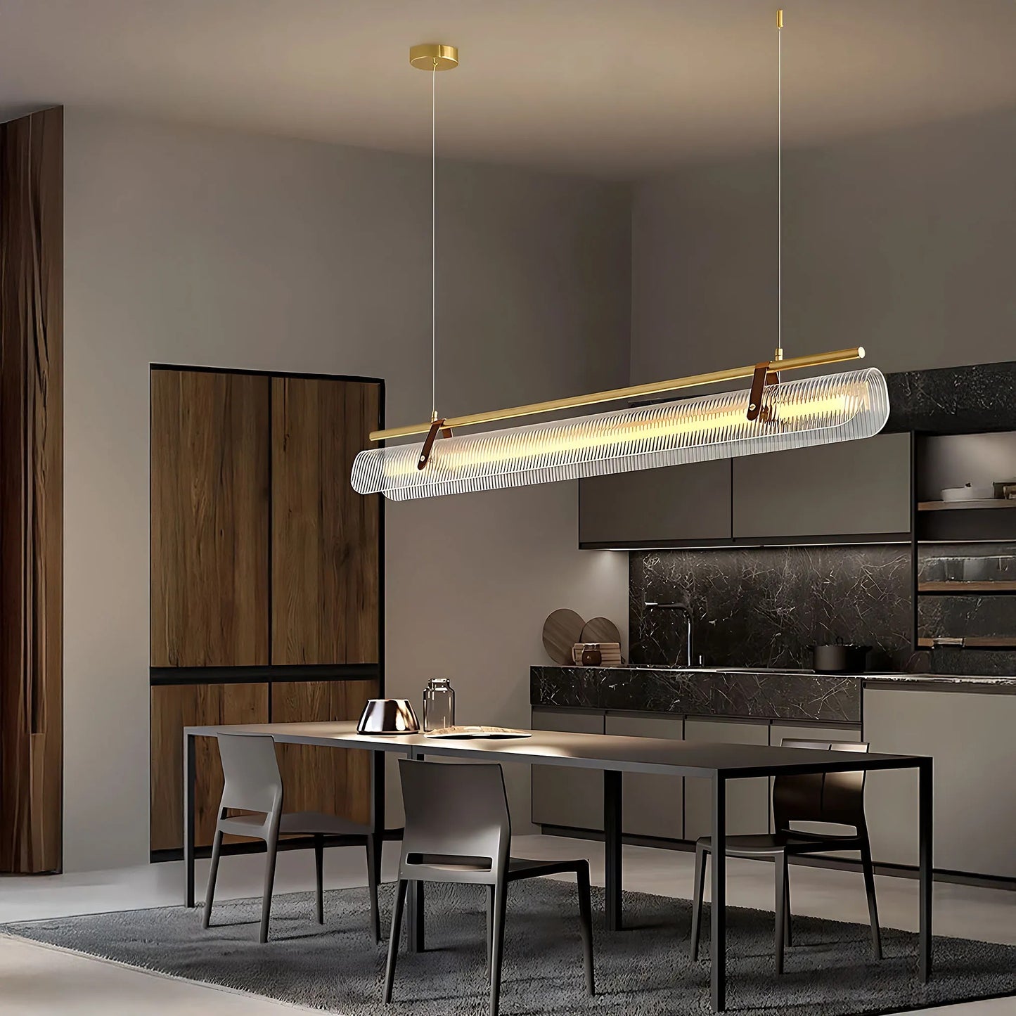lampă suspendată LED APP1796-CP Brush Gold  8