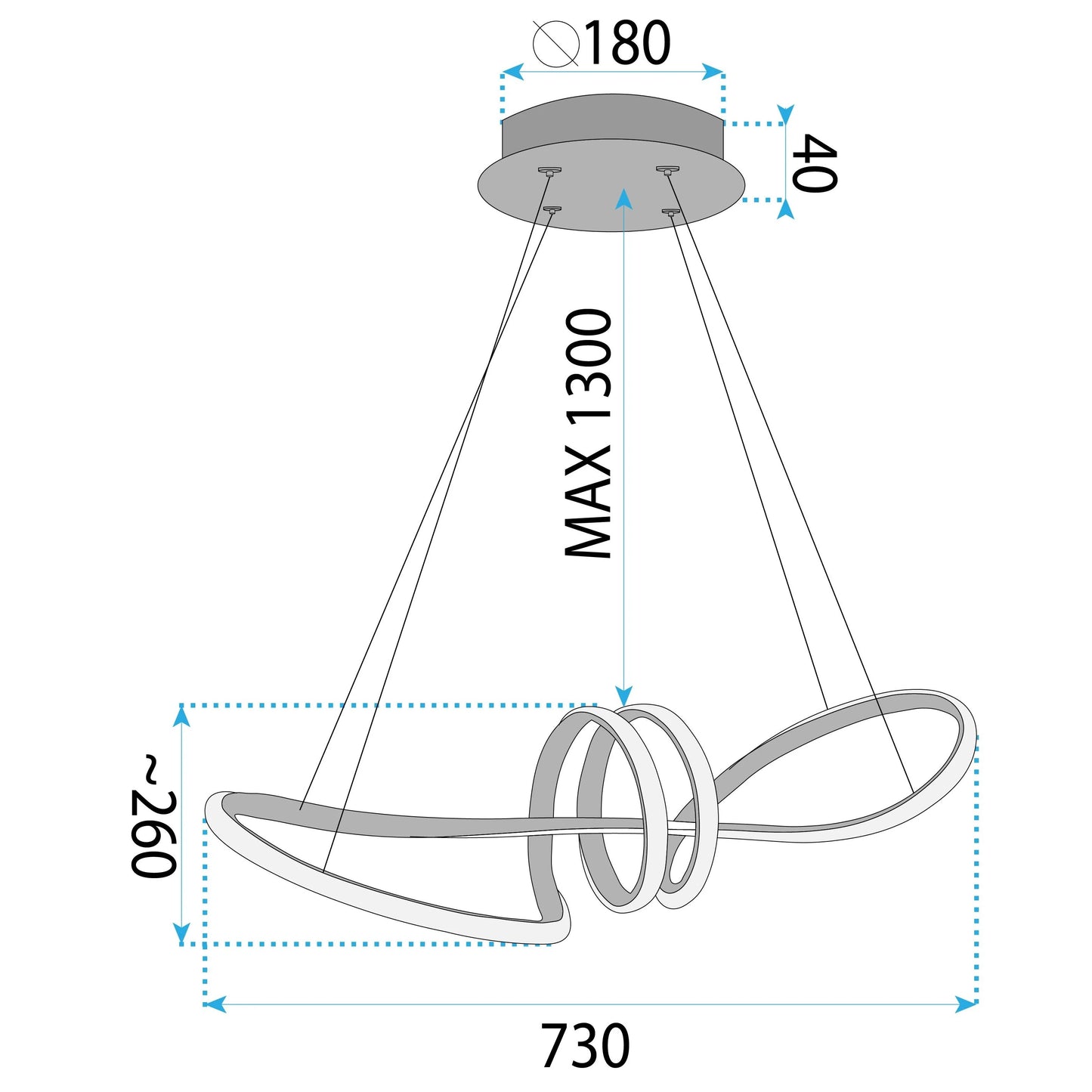 Lampa LED LHJ036-CP GOLD  8