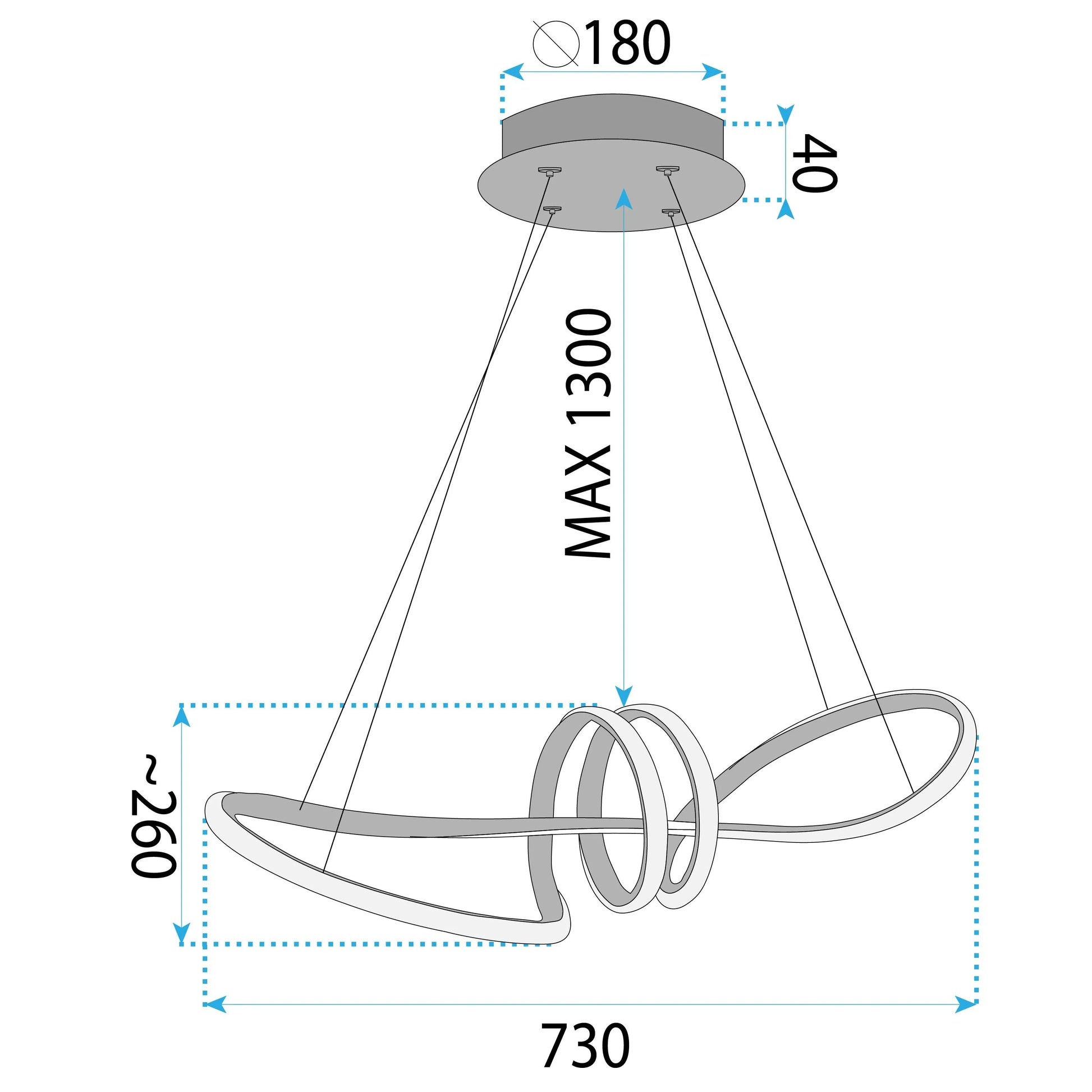 Lampa LED LHJ036-CP GOLD  8