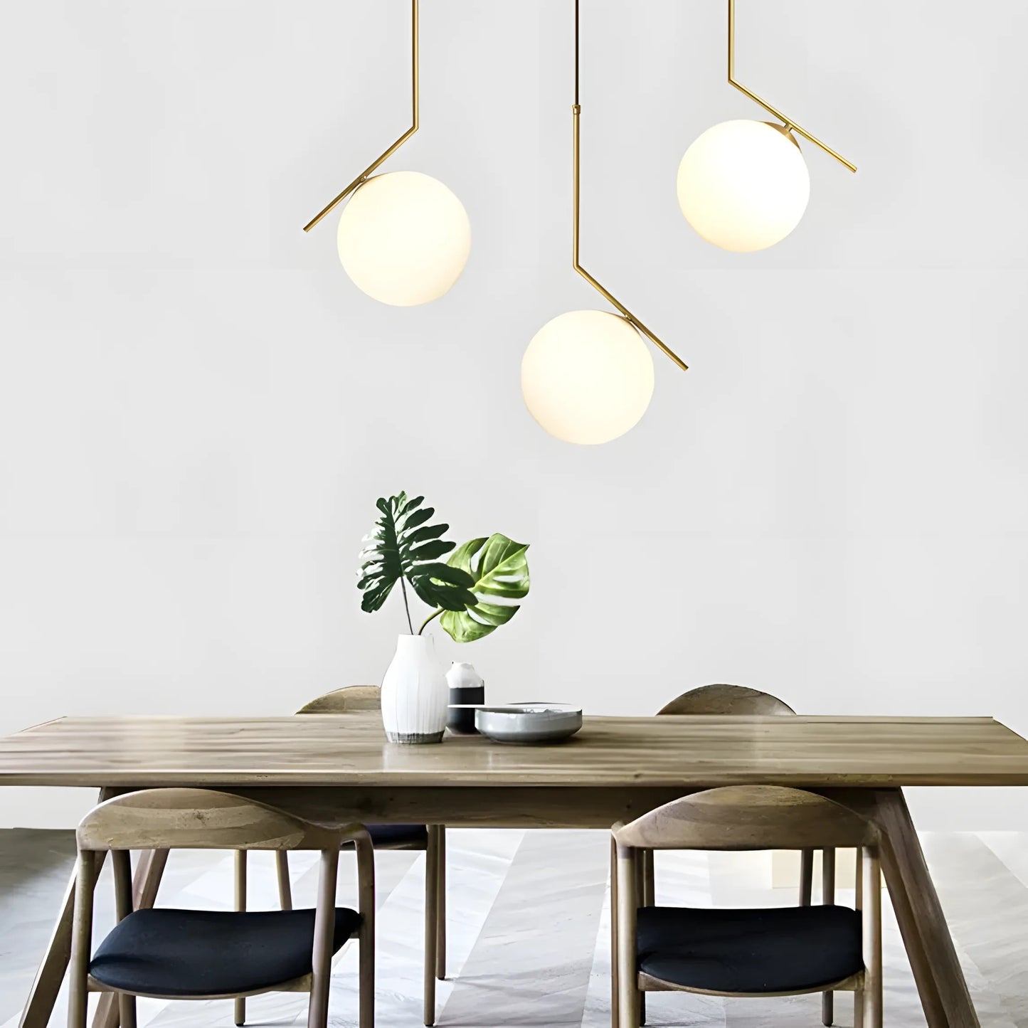 Lampă de tavan suspendata din sticlă aurie alba G106-1W Gold White  8