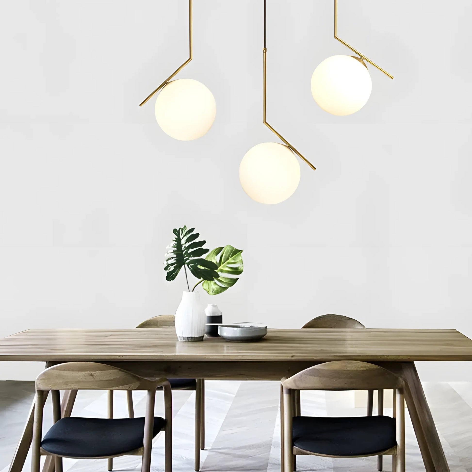 Lampă de tavan suspendata din sticlă aurie alba G106-1W Gold White  8