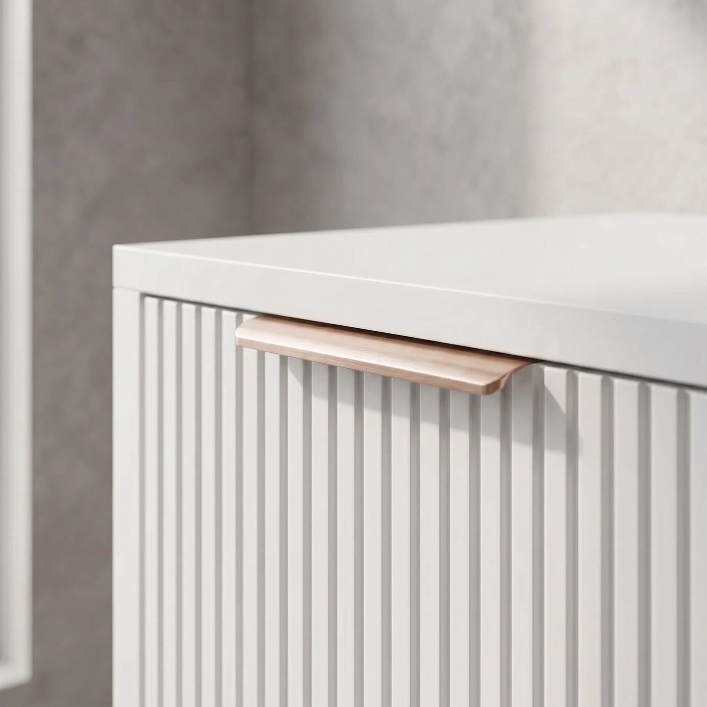 Dulap baie pentru lavoar Rea Core 60cm White  8
