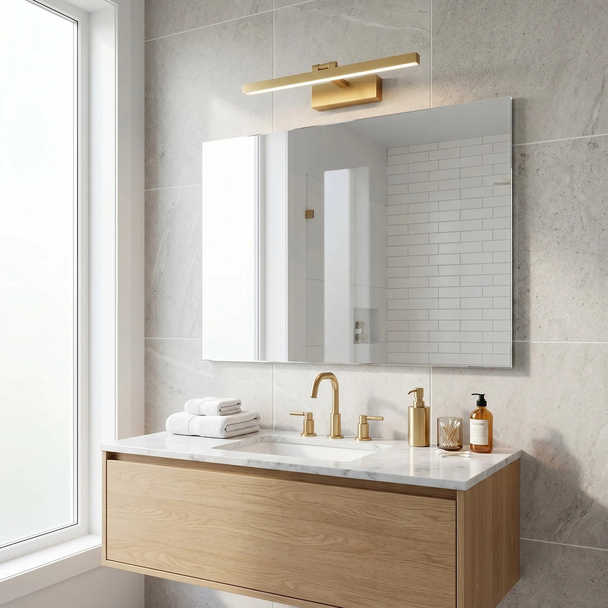 Aplică LED pentru baie APP1865-1W 80 cm BRUSH GOLD  8