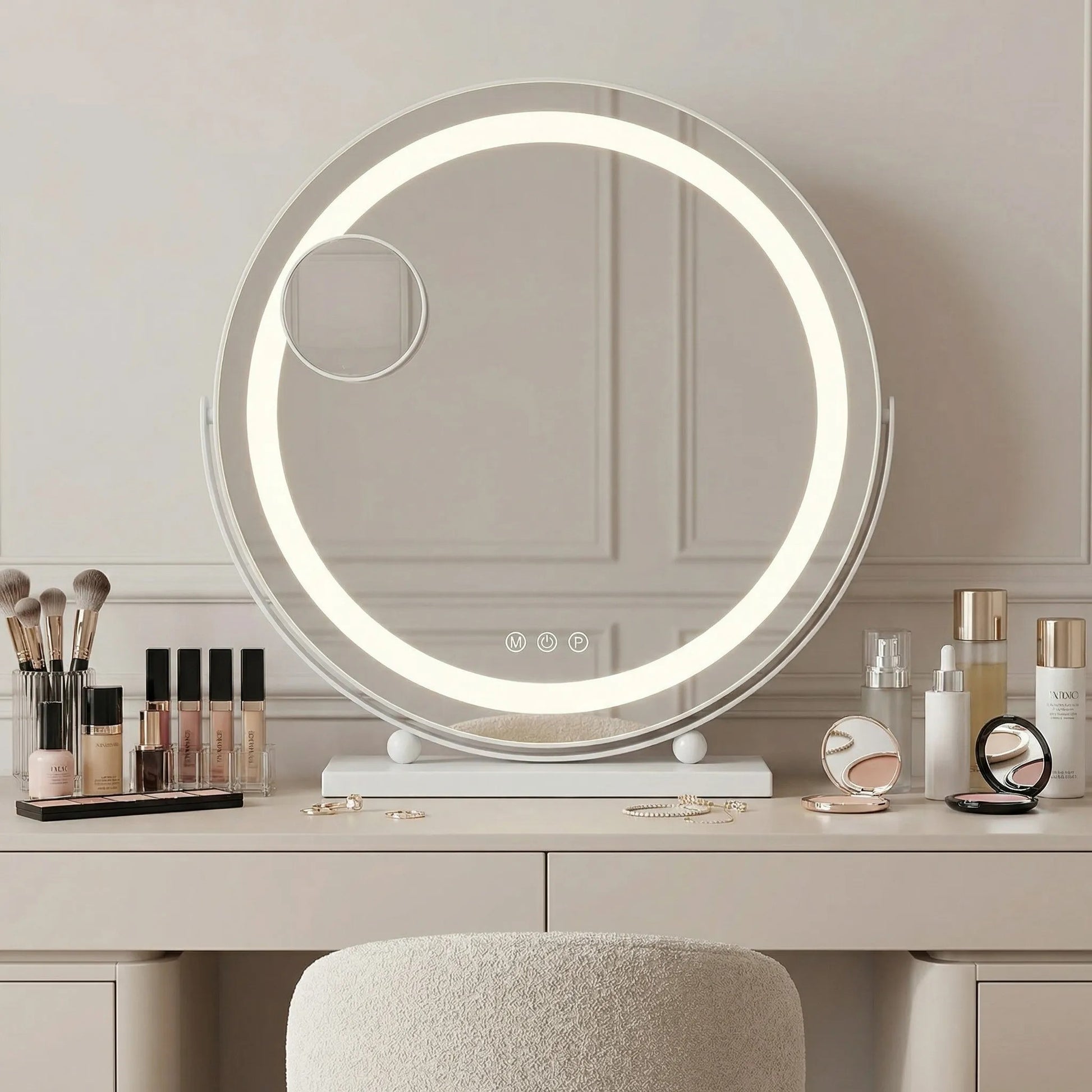 Oglindă LED MAKE-UP White 40 cm  8