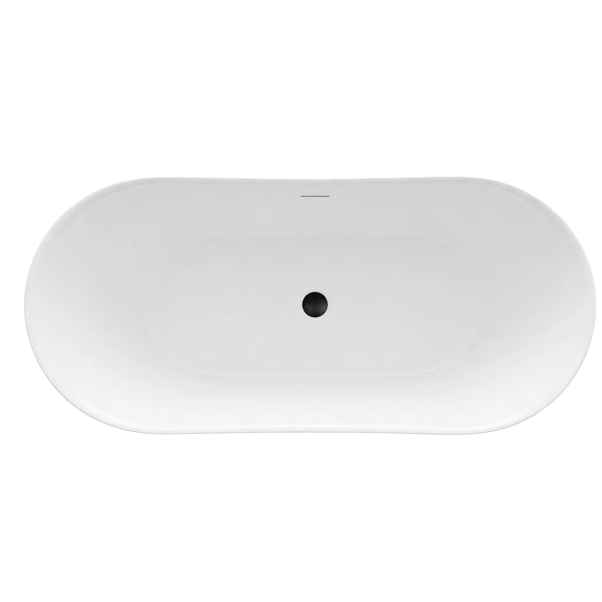 Cadă acrilică freestanding Lusso Slim 170 Capac dop aur periat 8