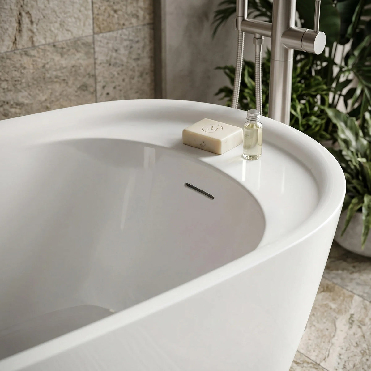 Cadă Freestanding Rea Orte 170 Capac Dop Negru 8