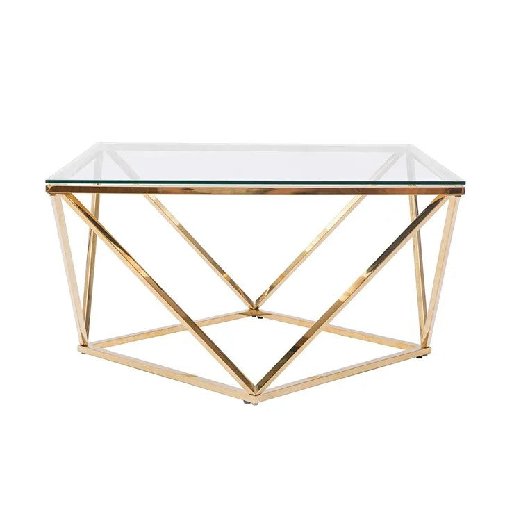 Masuta De Cafea Din Sticla Glamour Gold CS-14G 8