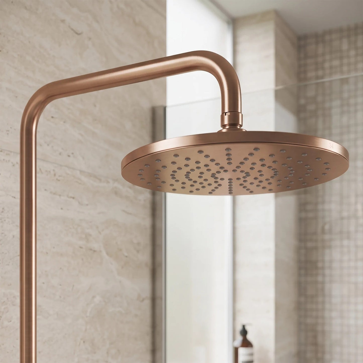 Set Dus Cu Termostat Rea Parot Light Brush Copper 8