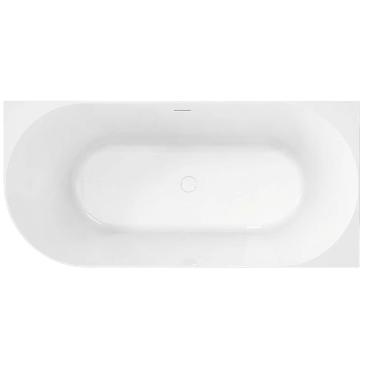 Cadă De Colț Acrilică REA Bellanto Slim 150 Right Capac Dop Alb 8
