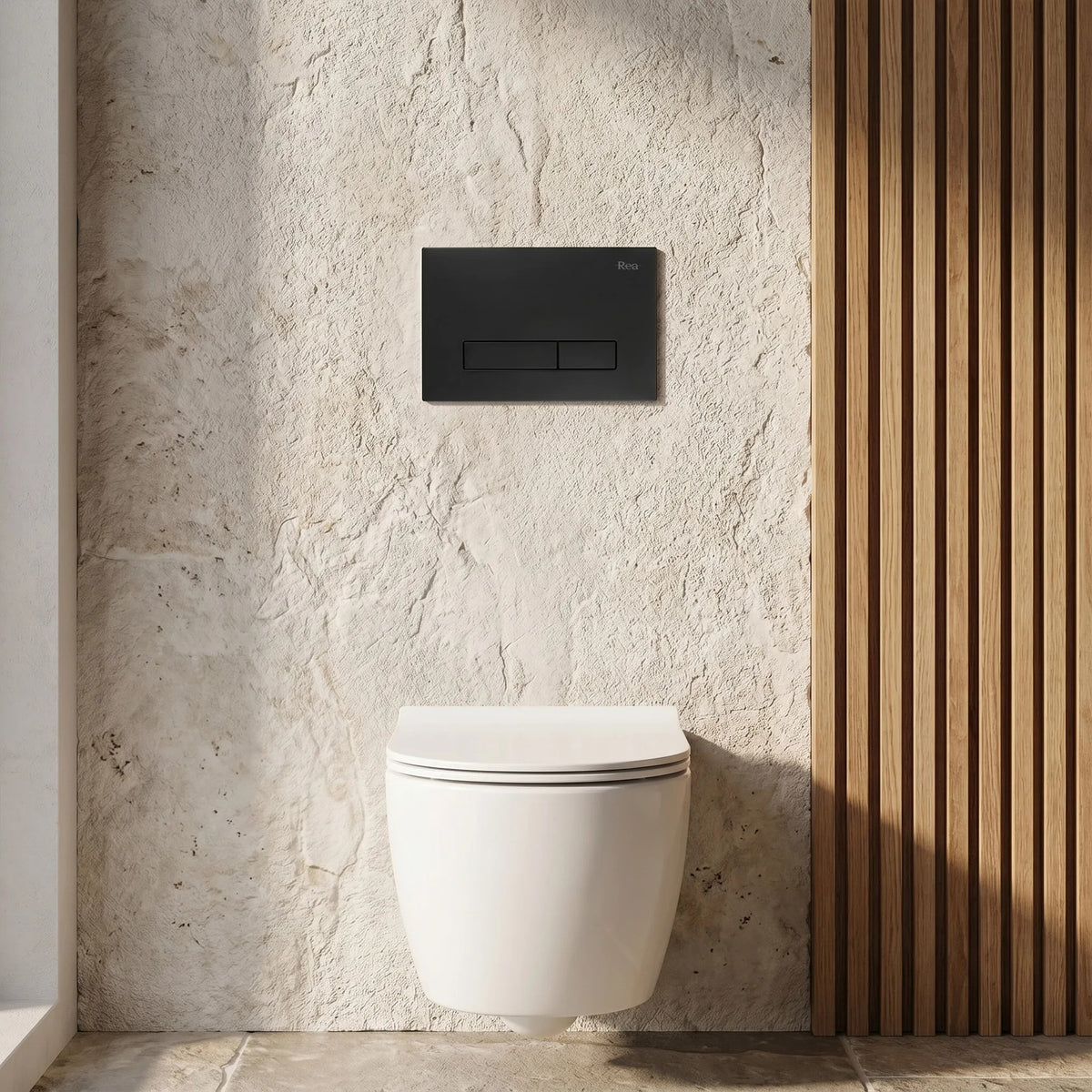 Set Cadru Îngropat Slim 024N Pentru WC Cu Buton HD Black 8