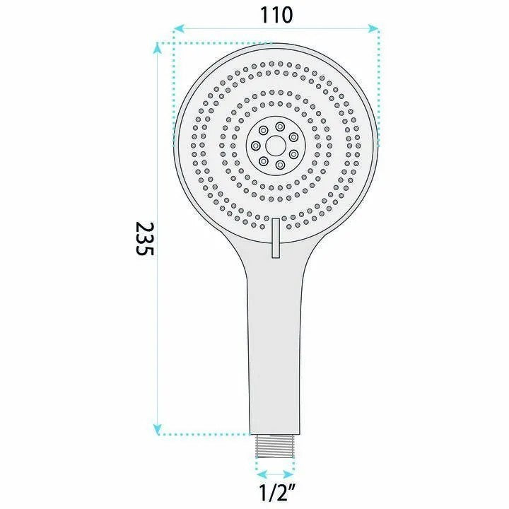 PARA DE DUS REA JS-019 CHROME 8
