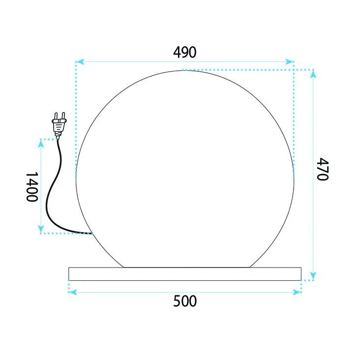Oglindă LED HOLLYWOOD White 50 cm  8