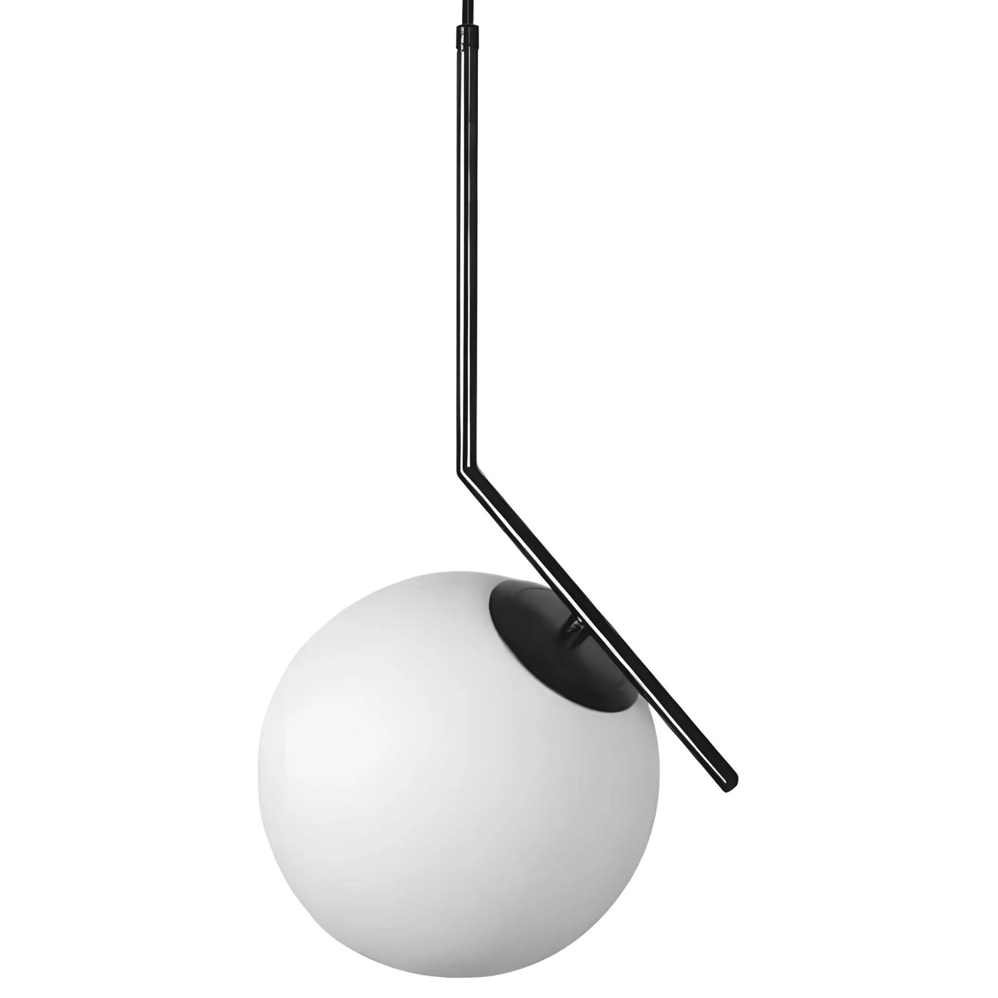 Lampă de tavan suspendata din sticlă aurie alba G107-1W BLACK WHITE  8