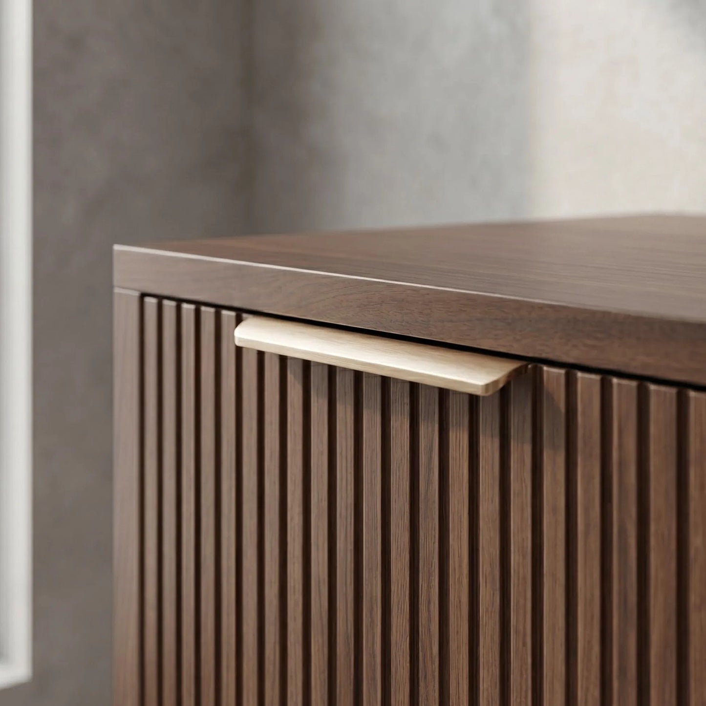Dulap baie pentru lavoar Rea Core 80cm Brown  8