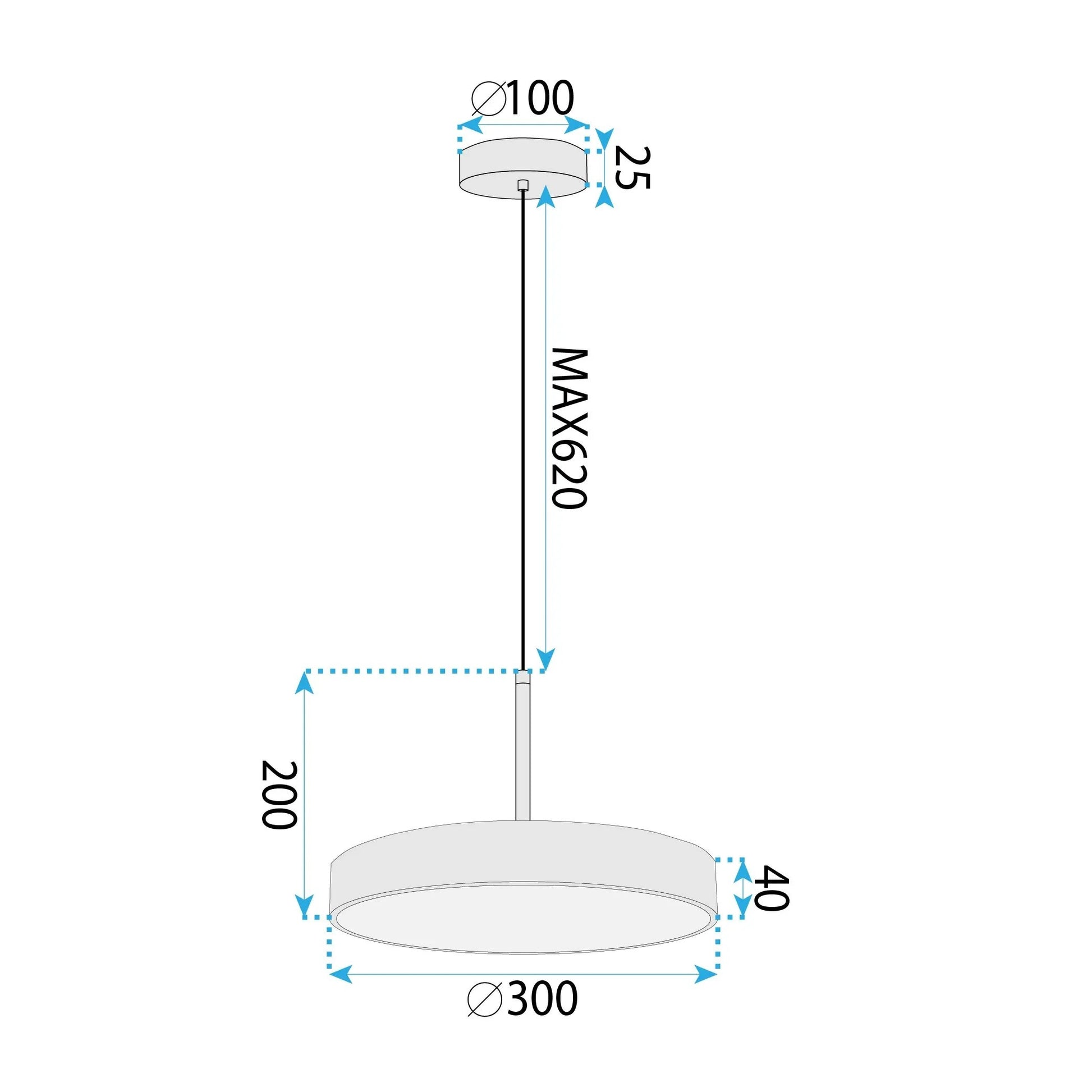 Lampa LED APP1686-1CP 30CM GOLD  8