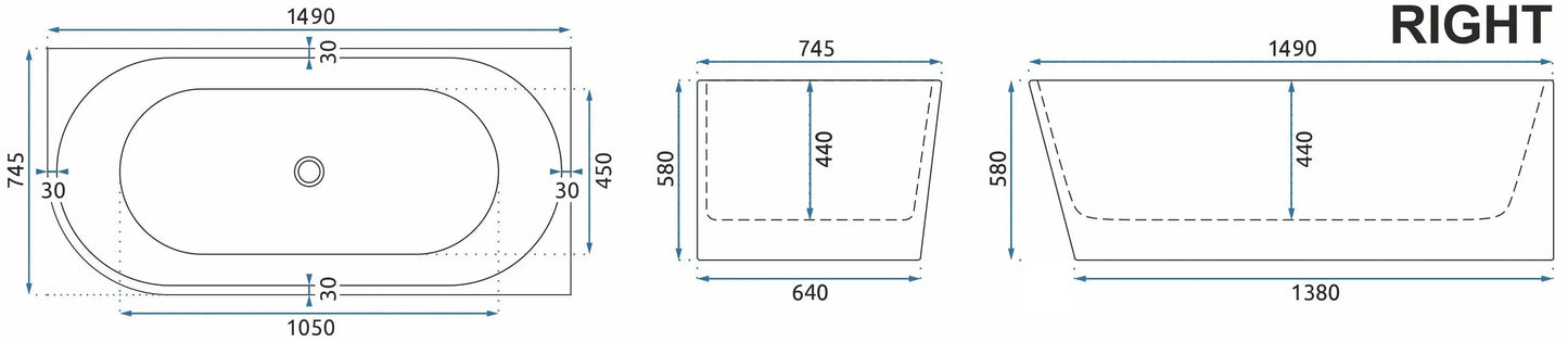 Cada SYDNEY BELLANTO RIGHT 150cm Capac dop negru 8