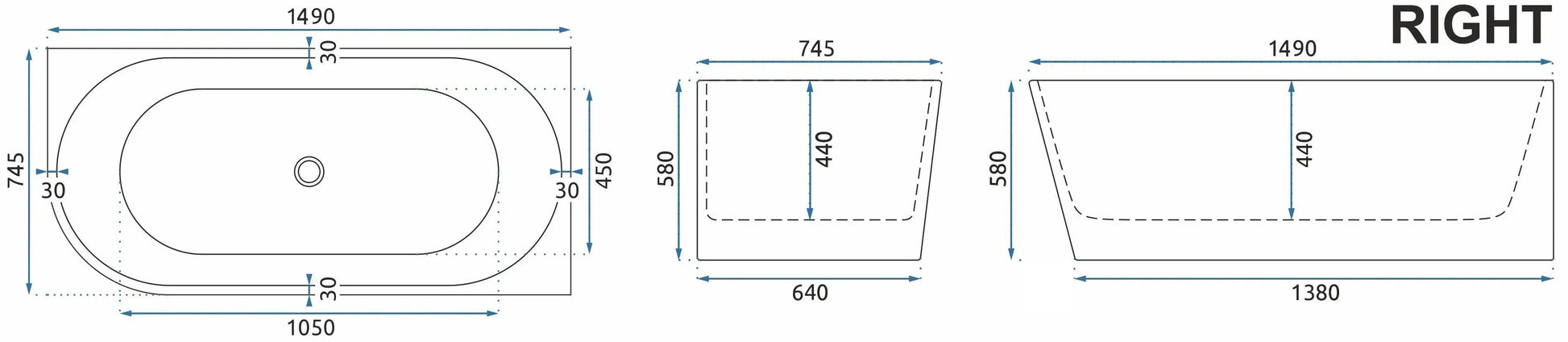 Cada SYDNEY BELLANTO RIGHT 150cm Capac dop negru 8