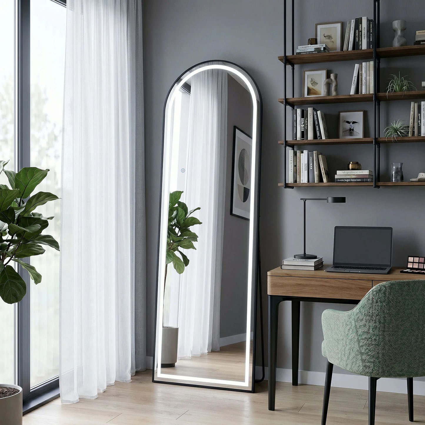 Oglindă LED Orbit 50x160cm Black 8