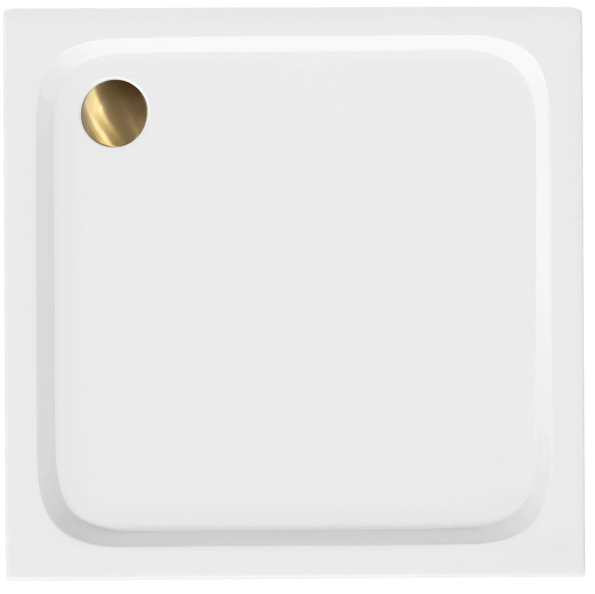 Cada Pentru Dus Din Acril Rea Belmond White 90x90 Brush Gold 8