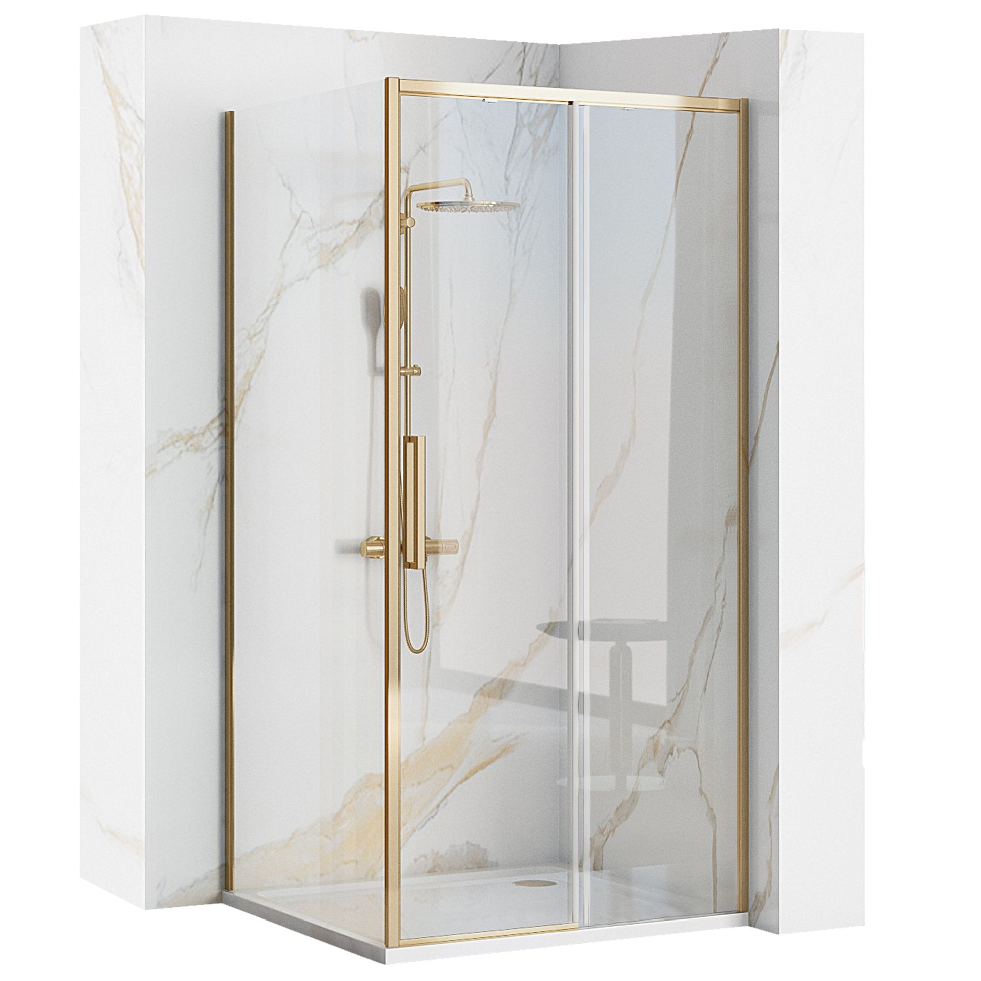 Cabina dus Rapid Slide Gold Usa: 110 Perete: 90 1