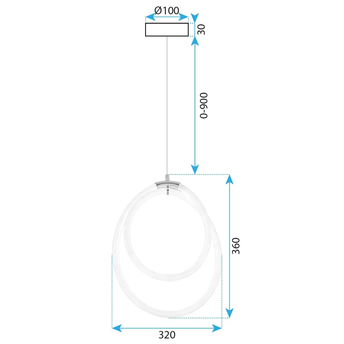 Lampa Led G021-cp Gold  6
