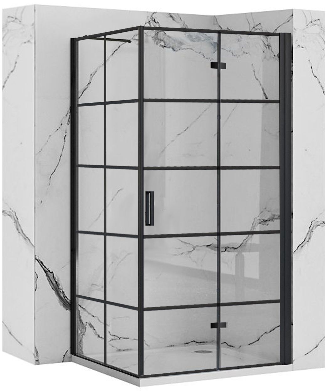 Cabina de dus Rea Molier Black 90x80  1