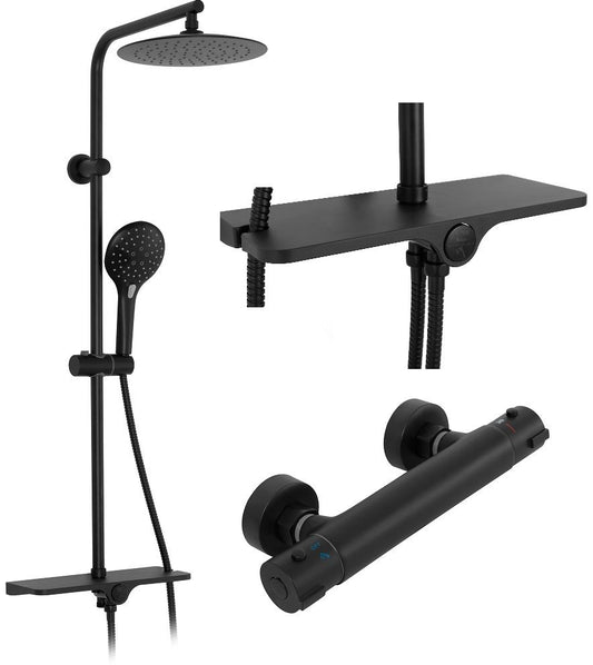 Set de dus cu termostat Rea MIKE Black 1
