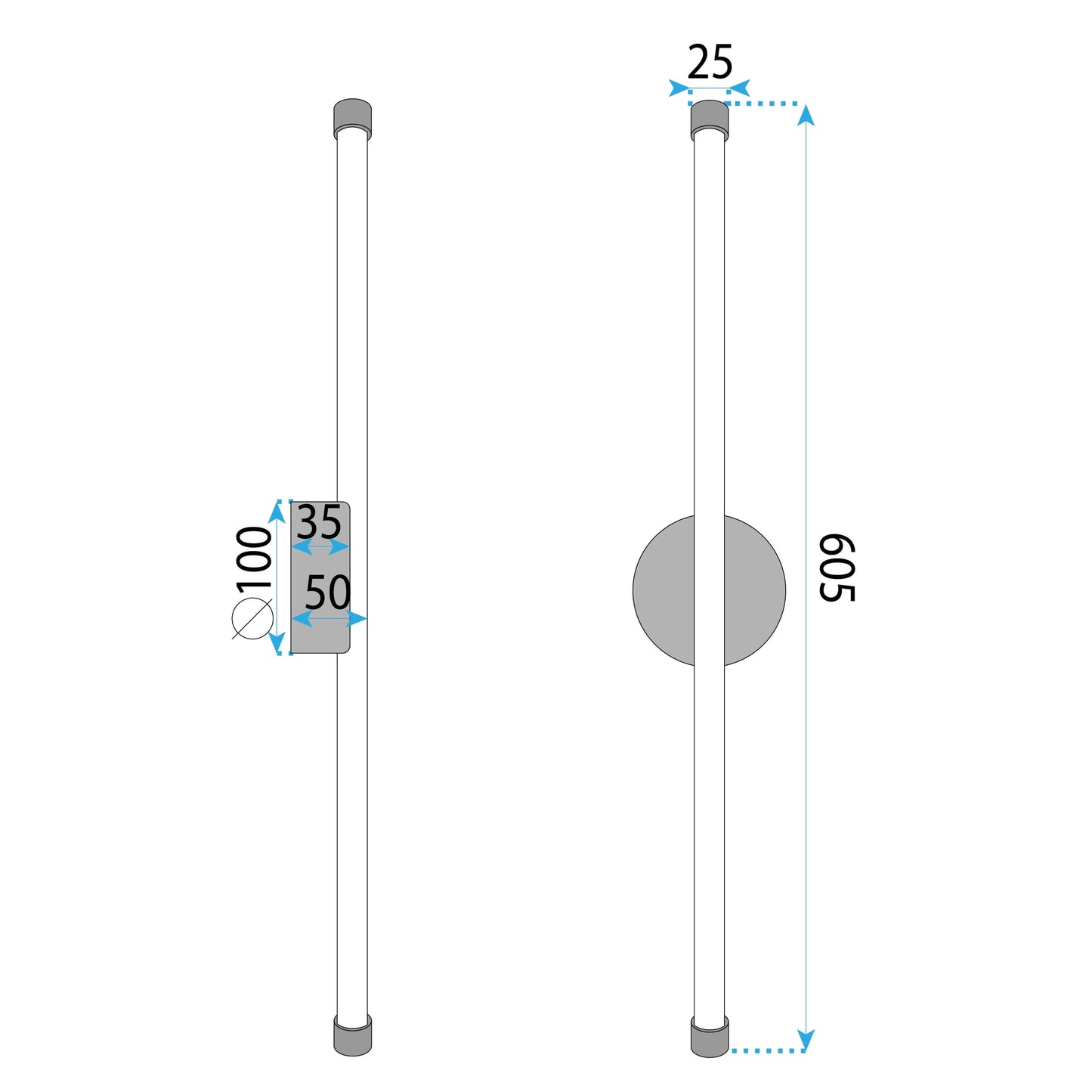 Aplică De Perete Led Lhj069-w Black  9