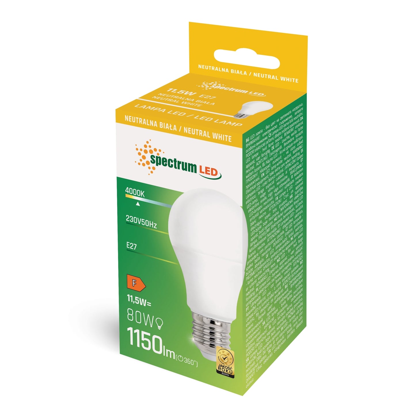 Bec Cu Led Neutral Gls E-27 230v 11,5w Woj+14347  2