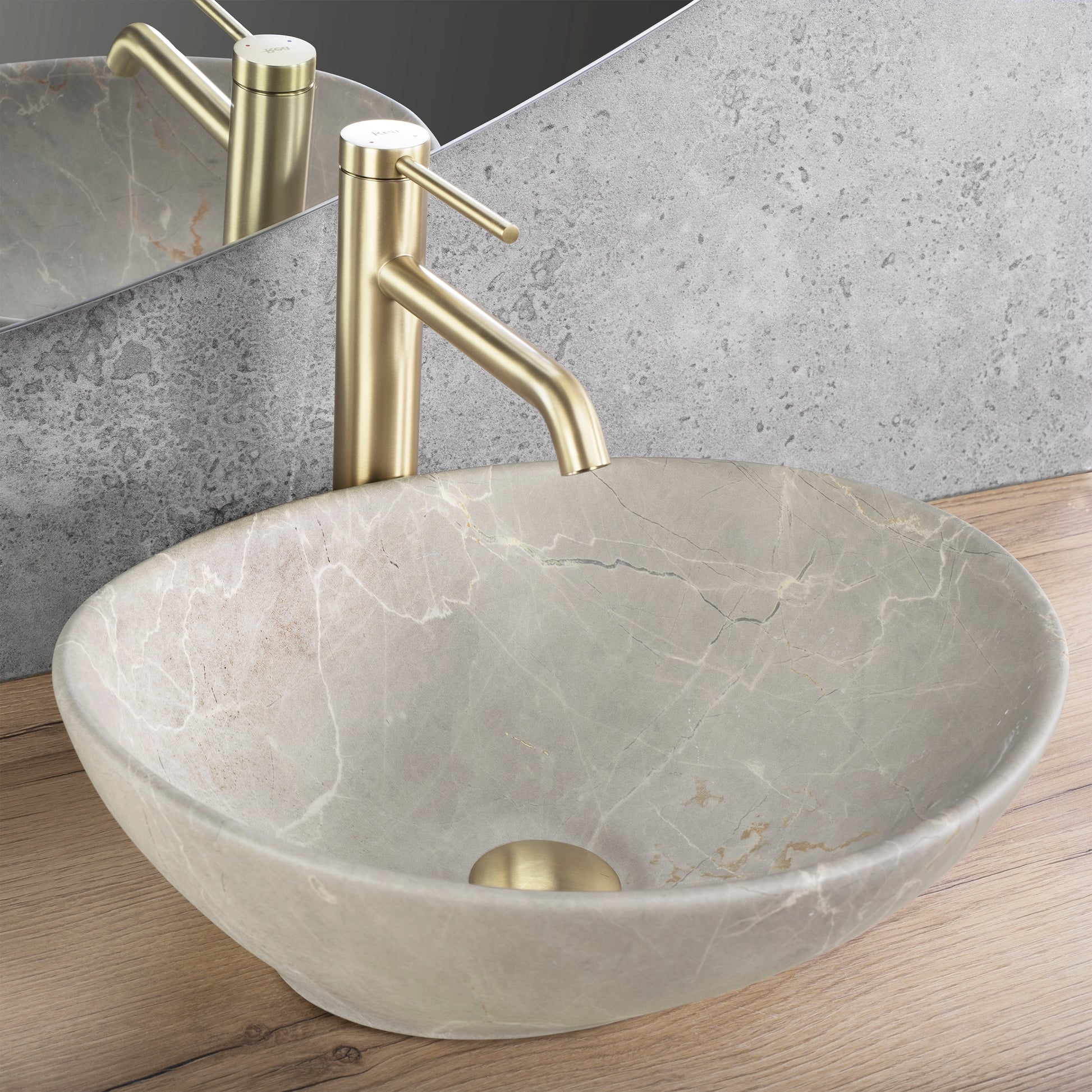Lavoar Pentru Blat Rea Sofia Beige Matt  2